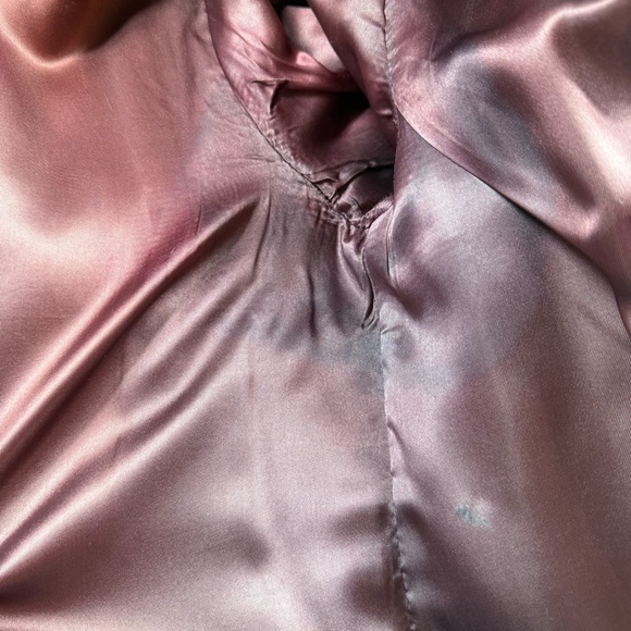 Vintage 1960s-1970s Asymmetrical Fur Collar Wool Coat - Picture 13 of 13